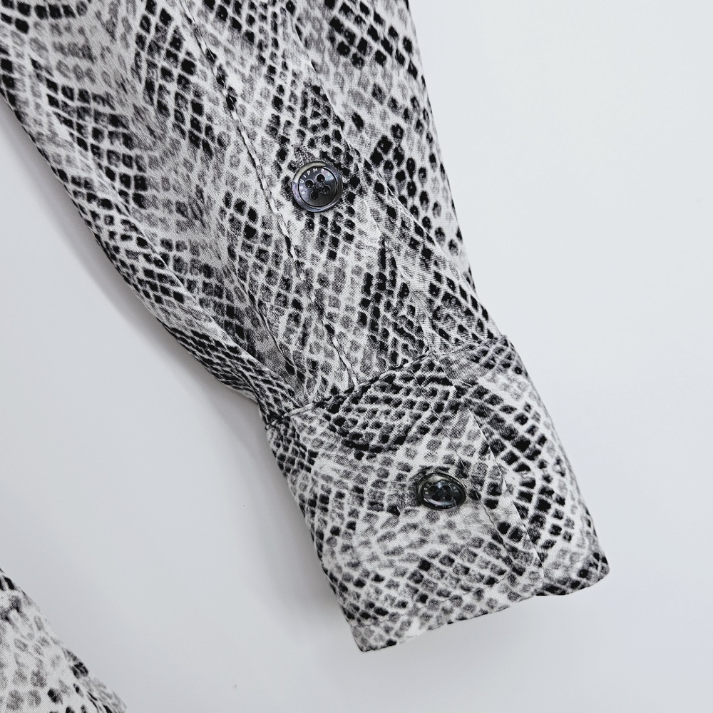 Equipment Essential Silk Python Print Tunic Shirt… - image 6